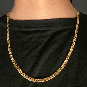 Gold Chain 18k Gold Cuban Link 24in 5mm